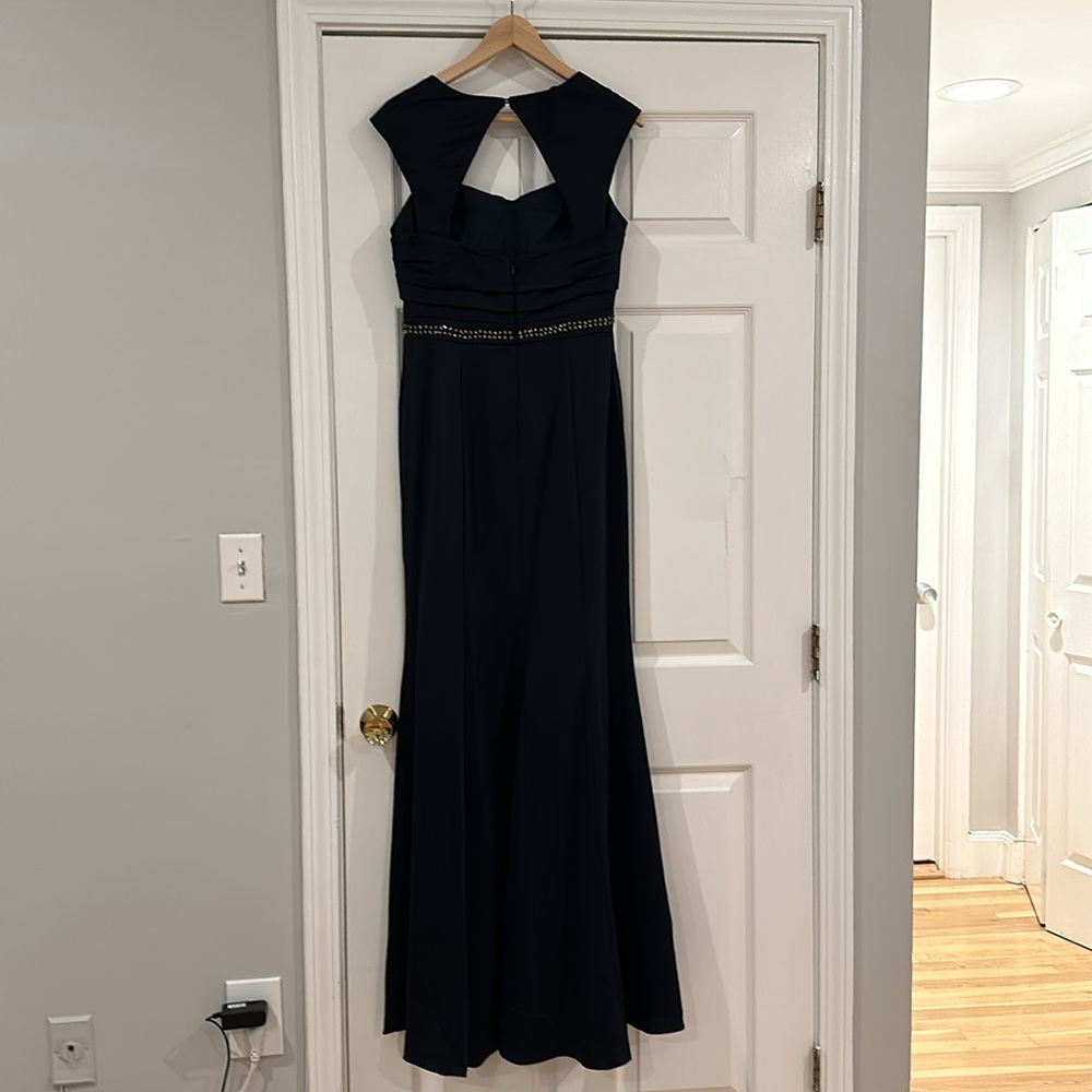 Adrianna Papell Formal Dress: Cap-Sleeve Gown AND matching scarf, Size 10 - Picture 12 of 14